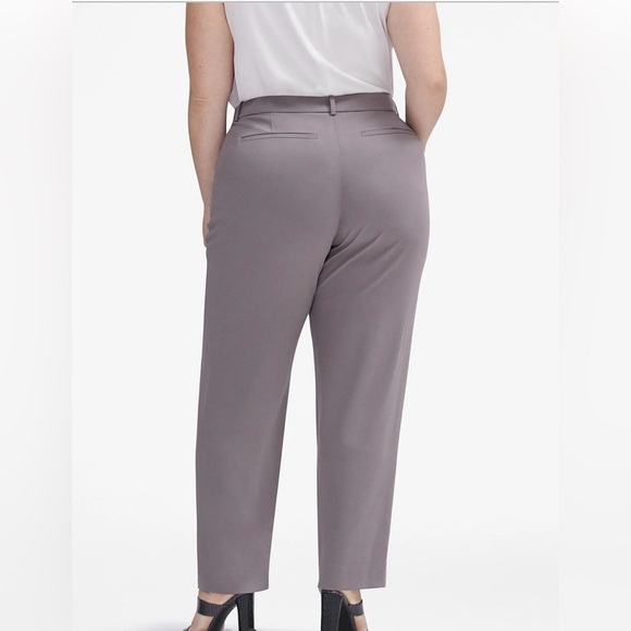 MM.LaFleur Vesterbro Dress Pants 16 NEW Straight Leg Tailored Dark Clay Career - Picture 3 of 5